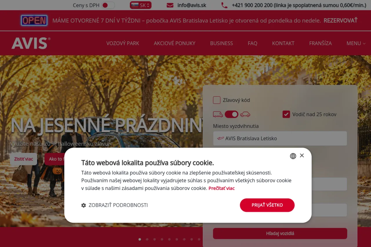 Car Rental & Lease — Avis.sk / Rentcarnow.cz preview