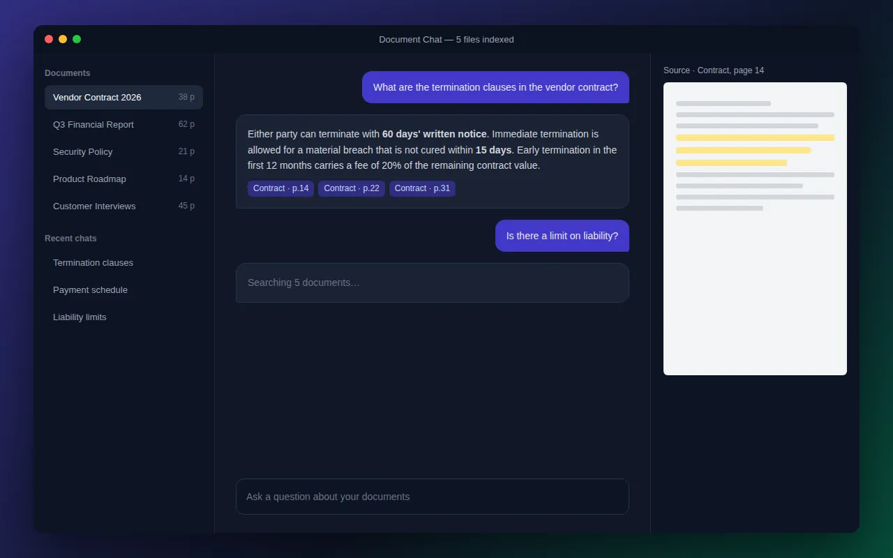 RAG Document Assistant preview