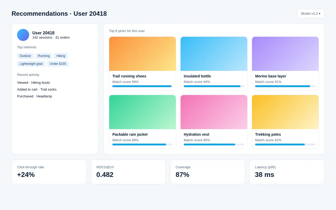 Personalized Recommendation Engine preview